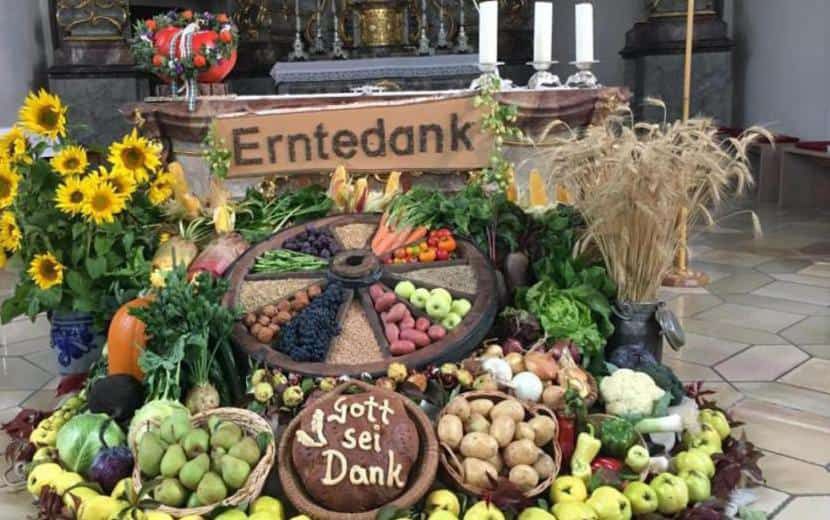 Gabentisch beim Schwingfest
